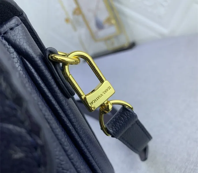 LV Monogram Empreinte Leather Metis In Navy Blue — image 8