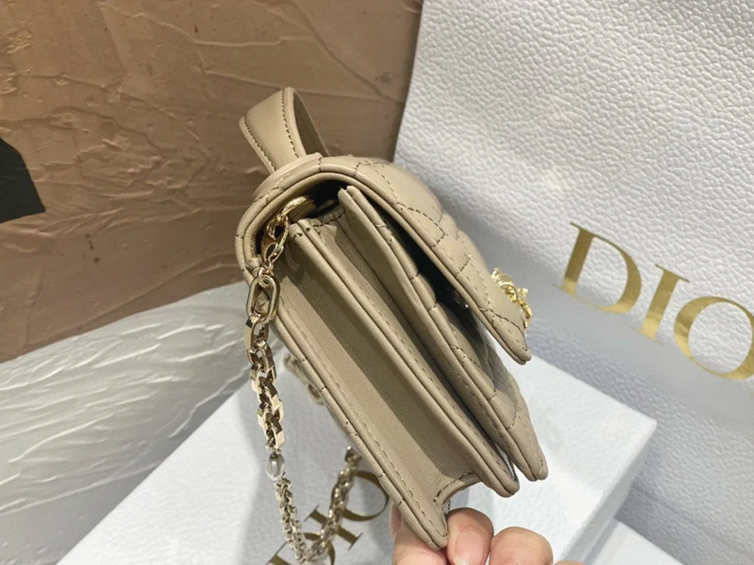 Dior Miss Dior Mini Bag in Beige Cannage Lambskin — image 6