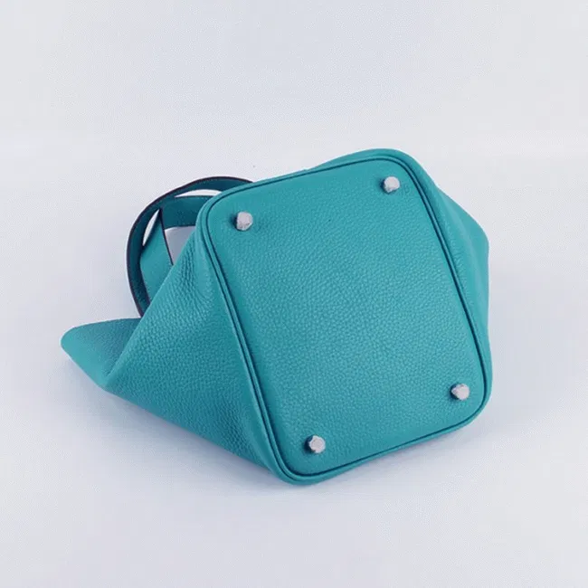 Turquoise Hermes Picotin Lock handbag — image 5