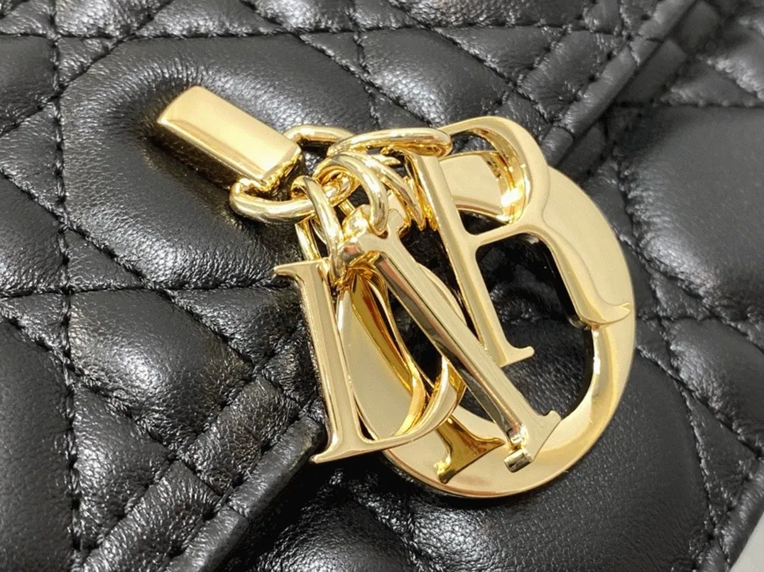 Dior Miss Dior Top Handle Bag in Black Cannage Lambskin — image 10