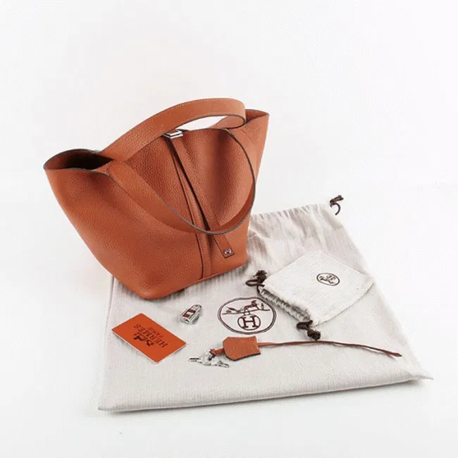 Orange knockoff Hermes Picotin Lock handbag — image 2