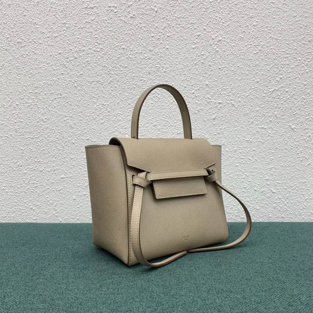 Celine Belt Nano Bag Knockoff in Light Beige — image 5
