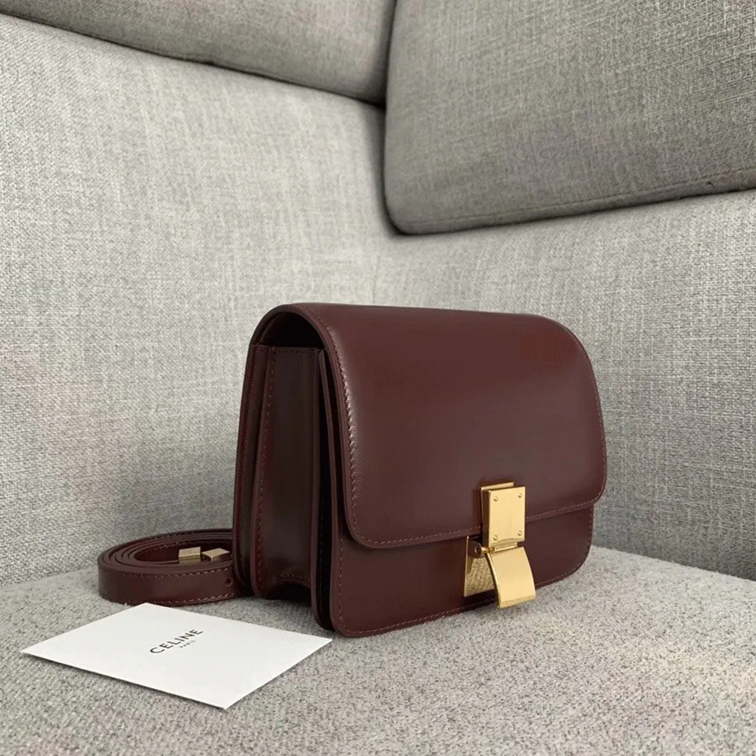 Top Quality Knockoff Celine Classic Box Small Bag In Bordeaux — image 7