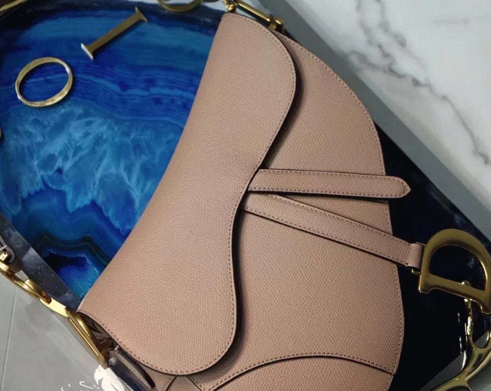Dior Saddle Bag in Blush Grained Calfskin — image 11