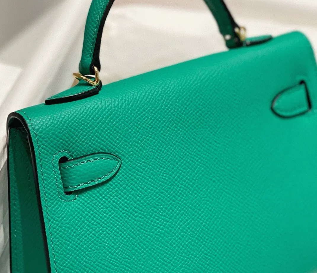 Hermes Kelly Mini II Bag in Vert Jade — image 6
