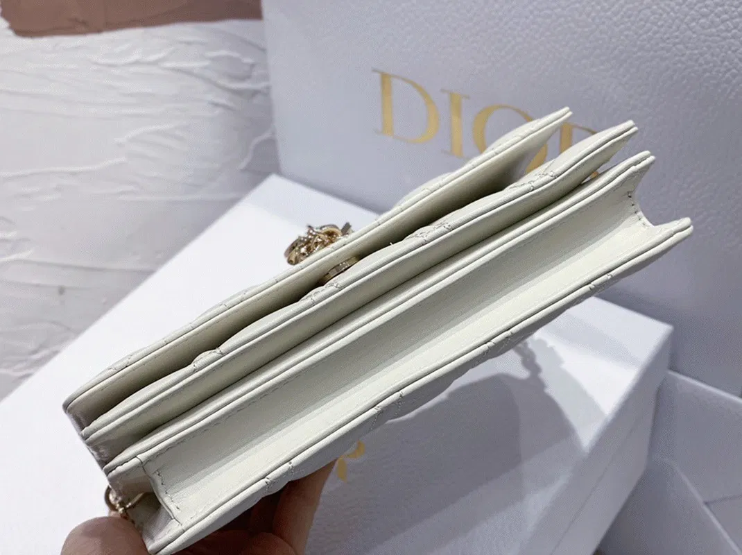 Dior Miss Dior Mini Bag in White Cannage Lambskin — image 5