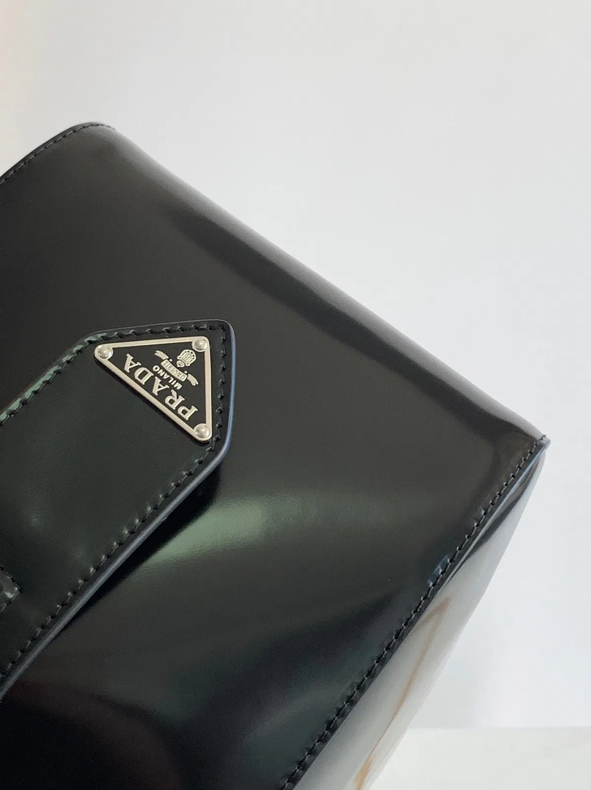 Prada Supernova Small Top Handle Bag in Black Brushed — image 5