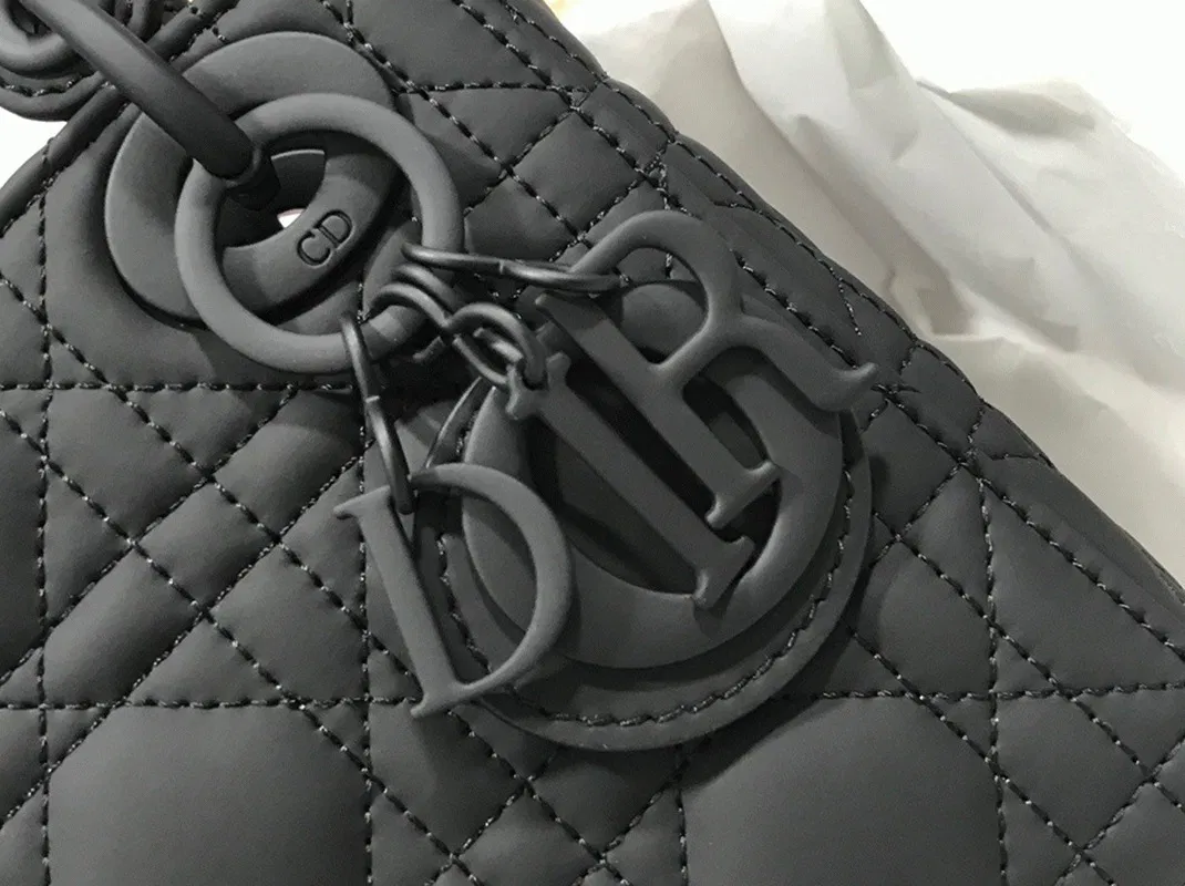 Dior Lady Dior Mini Chain Bag in Black — image 8