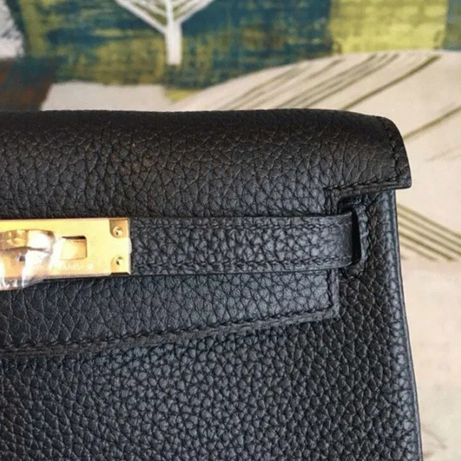 Black Clemence Knockoff Hermes Kelly Ado PM Everyday Backpack — image 6