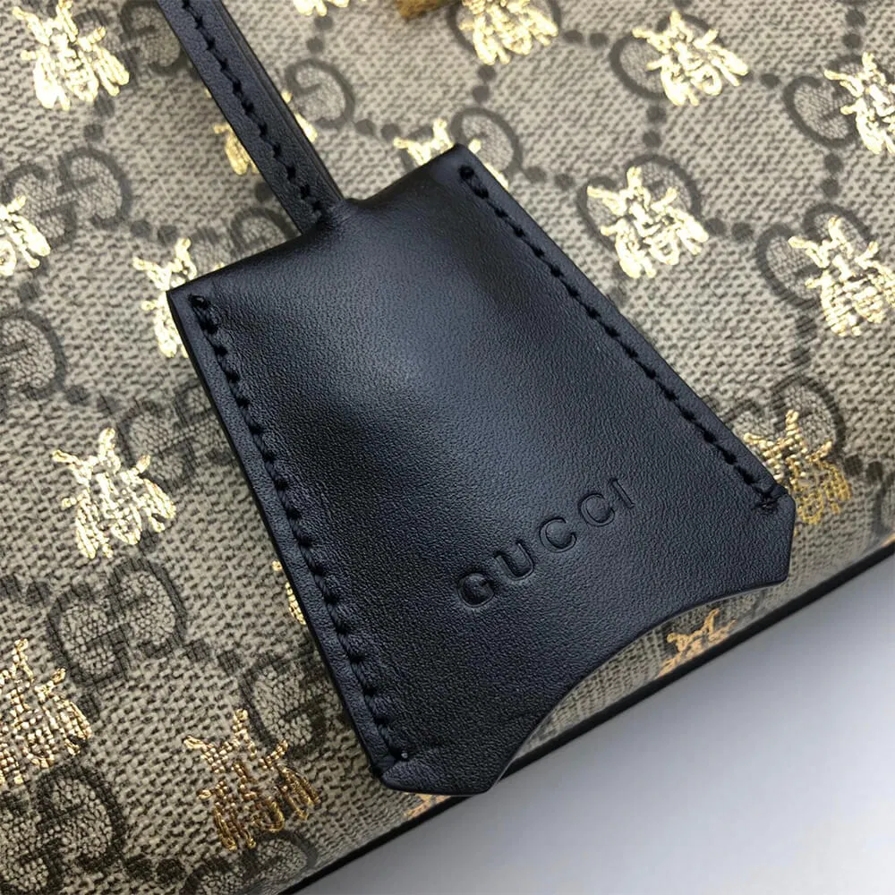 GG Padlock small GG bees shoulder bag — image 6