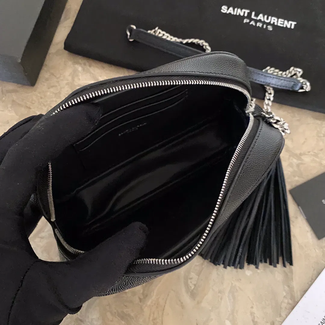 YSL Mini Lou Quilted Leather Camera Bag — image 8
