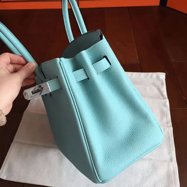 AAAAA Quality Blue Atoll Hermes Birkin 30cm Luxury — image 4