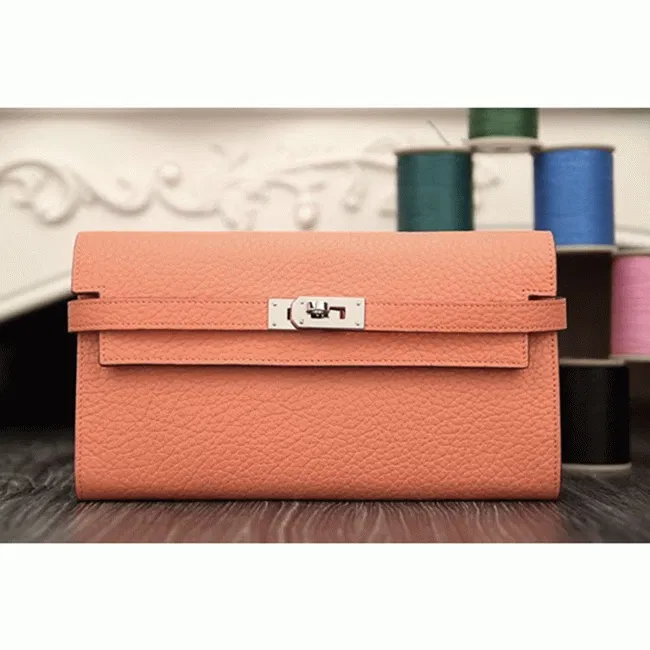 Crevette best Hermes Kelly Longue wallet