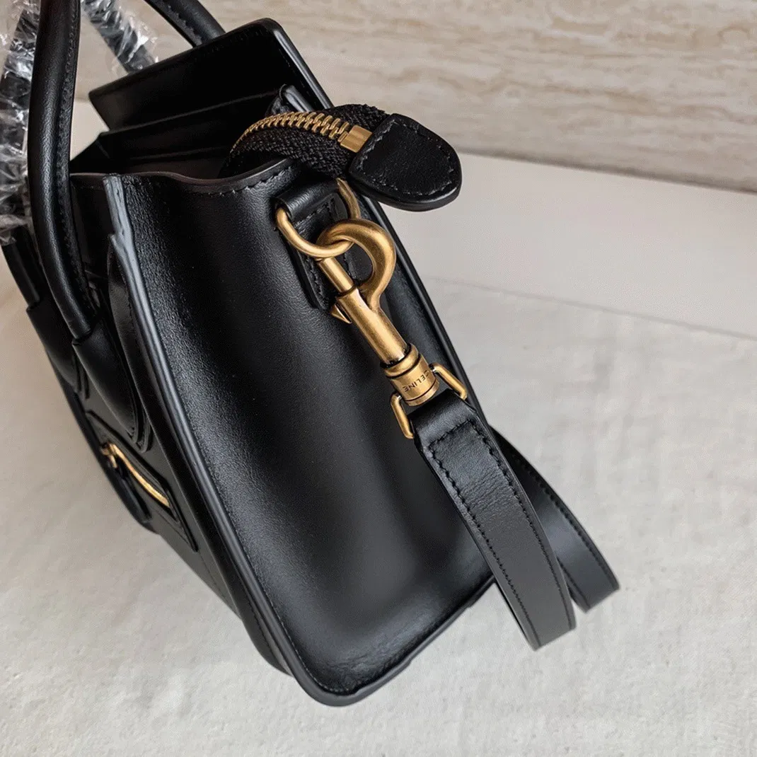 Celine Nano Luggage Tote Bag in Black — image 8