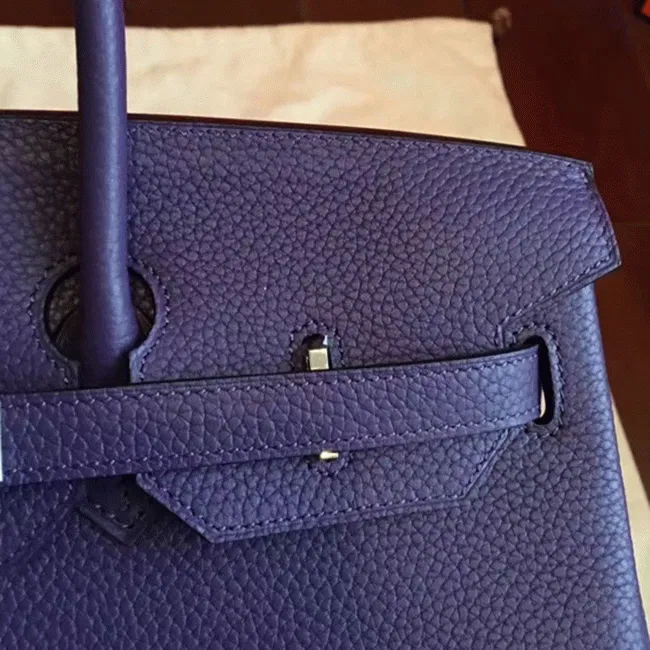 Iris Tone Hermes Birkin 35CM Designer Handbag — image 5