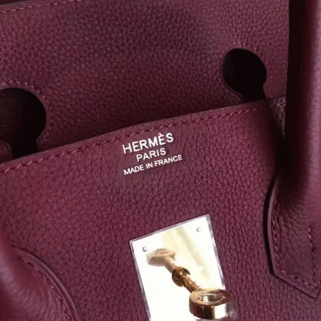 Bordeaux Color Top Designer-Inspired Hermes Birkin 35CM — image 2