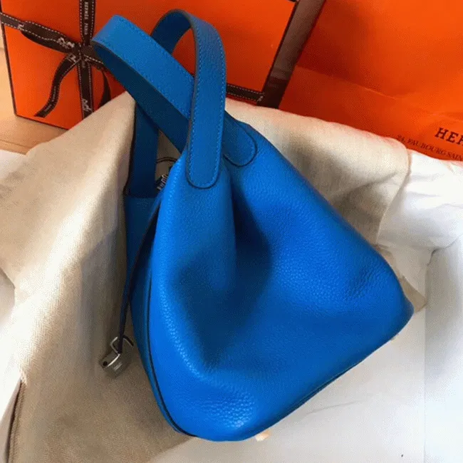 Top quality blue hydra Hermes Picotin Lock 18cm handbag — image 2