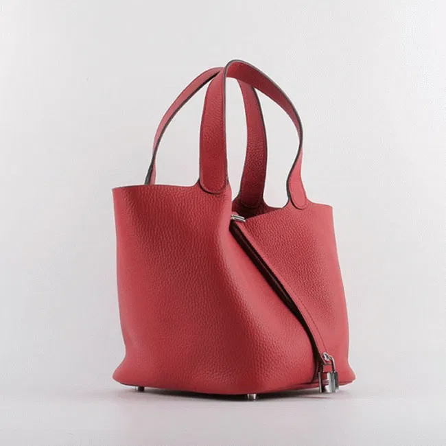 Red Hermes Picotin Lock handbag — image 2