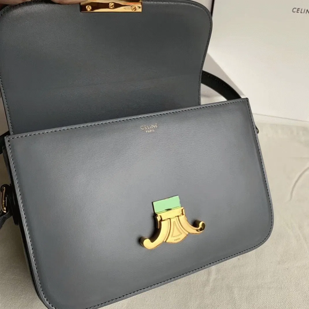 Top Quality Knockoff Celine Triomphe Medium Bag In Grey — image 8