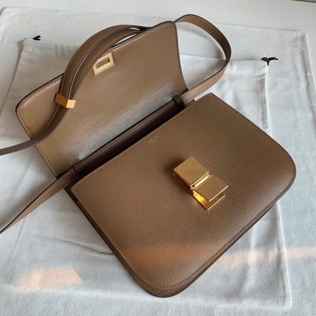 Top Quality Celine Classic Box Medium Bag In Camel — image 8
