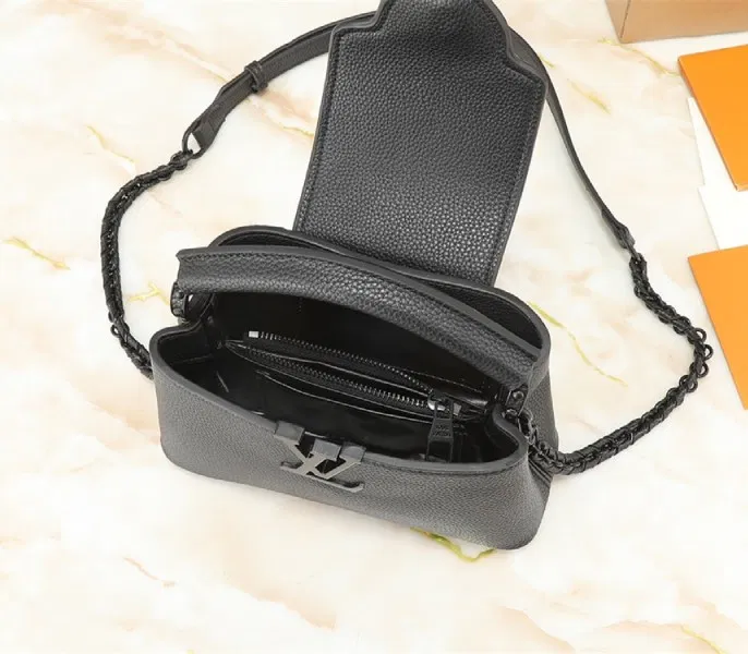 Louis Vuitton Capucines East-West Mini Handbag In All Black — image 5
