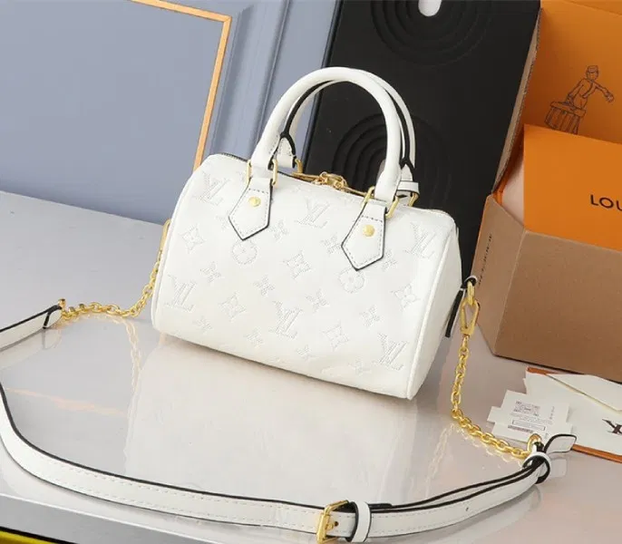 Louis Vuitton Other Leathers Speedy Bandouliere 20 Handbag In Quartz White — image 2