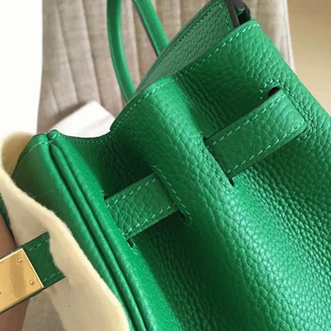Bamboo Tone Knockoff Hermes Birkin 30cm Purse — image 3