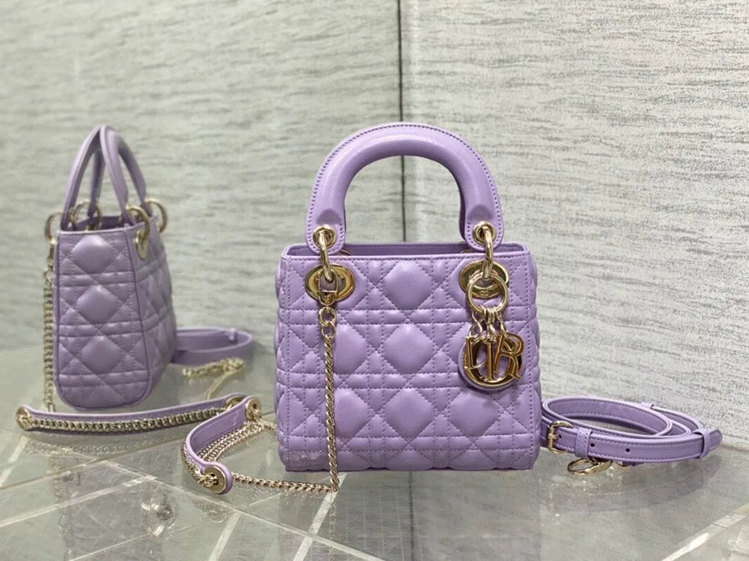Dior Lady Dior Mini Bag Knockoff in Lilas