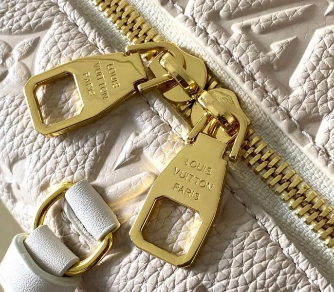 Louis Vuitton Monogram Empreinte Petite Malle Souple Handbag In Cream — image 8