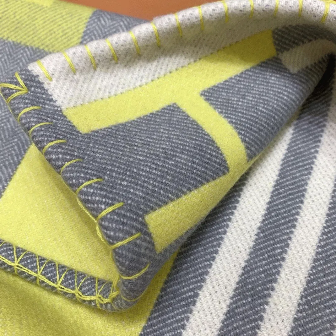 Top Hermes Ithaque blanket in tilleul wool and cashmere — image 7