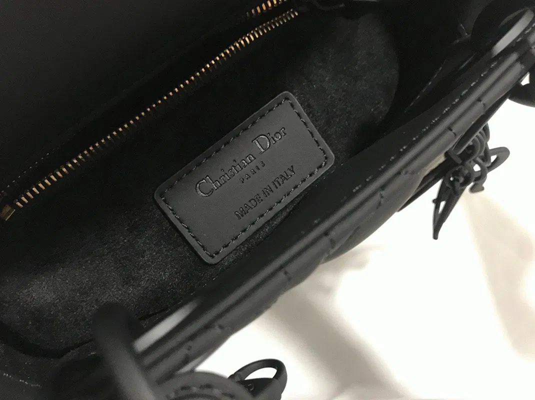 Dior Lady Dior Mini Chain Bag in Black — image 2