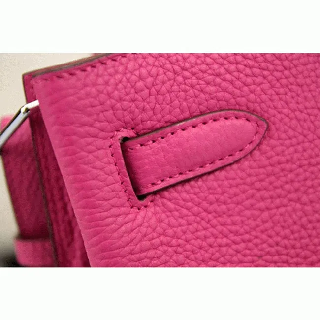 Rose Red Leather Hermes So Kelly 22cm Vivid Shoulder Bag — image 6