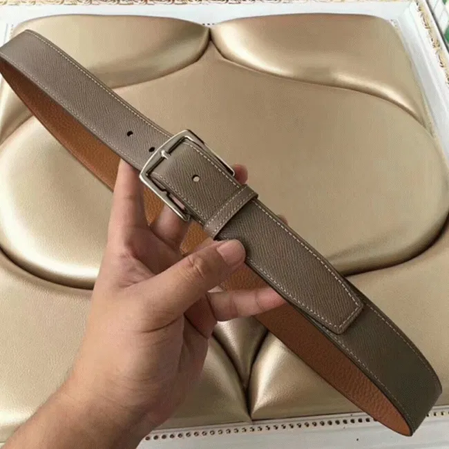 1:1 Hermes Etriviere 40 belt in etoupe color — image 3