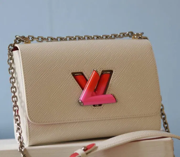 Louis Vuitton Epi Leather Twist MM Limited Edition Bag In Quartz White — image 2