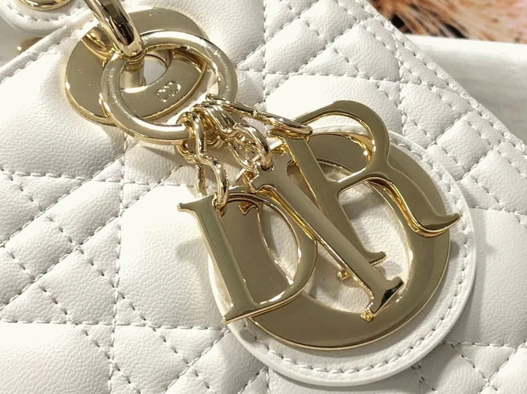 Dior Lady Dior Medium Bag in White — image 10