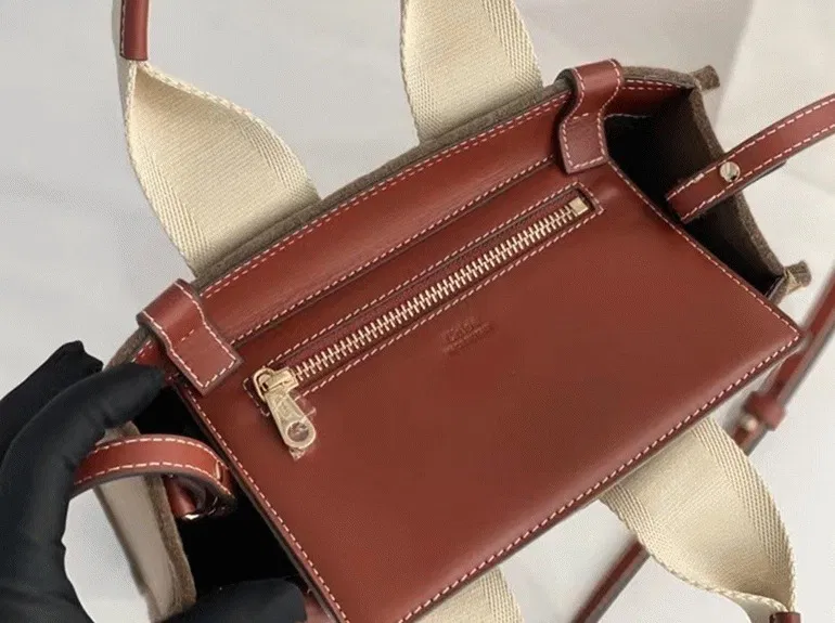 Top Quality Previous Previous Chloe Small Woody Tote Bag In Brown Felt — image 8