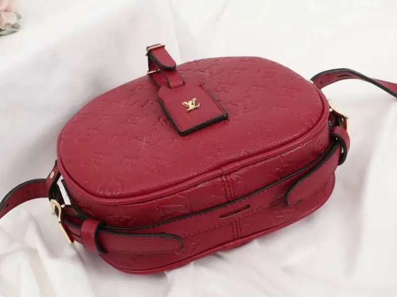 Louis Vuitton Monogram Empreinte Boite Chapeau Souple MM Bag In Red — image 4