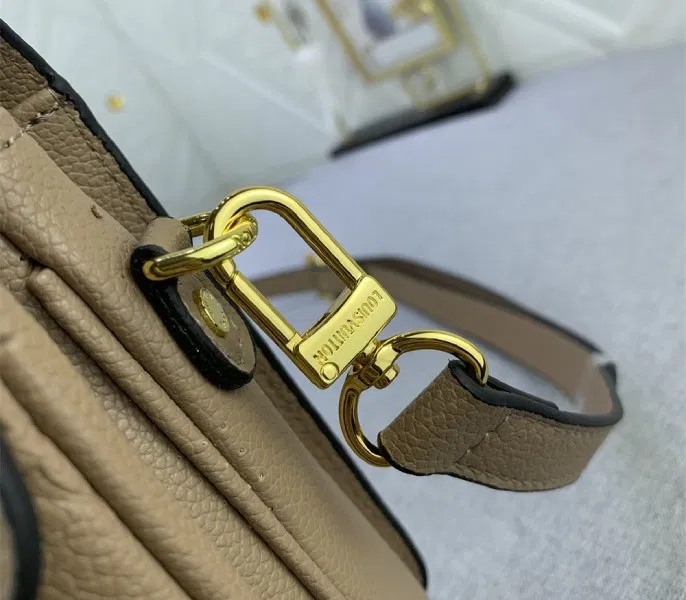 LV Monogram Empreinte Leather Metis In Tourterelle Grey M44881 — image 8