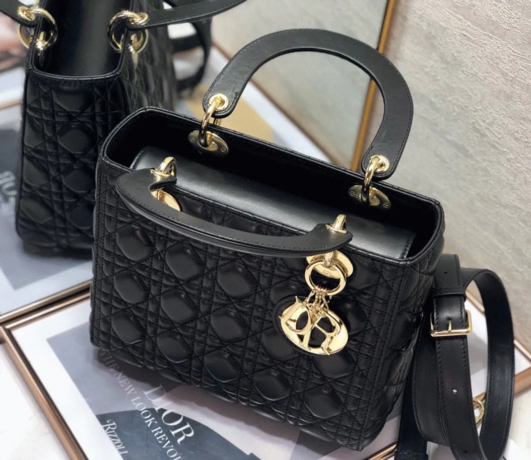 Dior Lady Dior Medium Bag in Black Cannage Lambskin — image 2