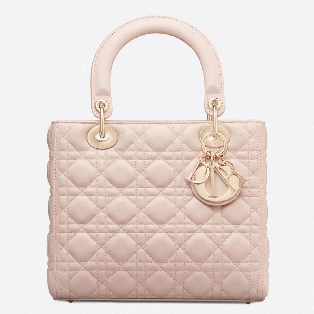 Dior Lady Dior Medium Bag in Powder