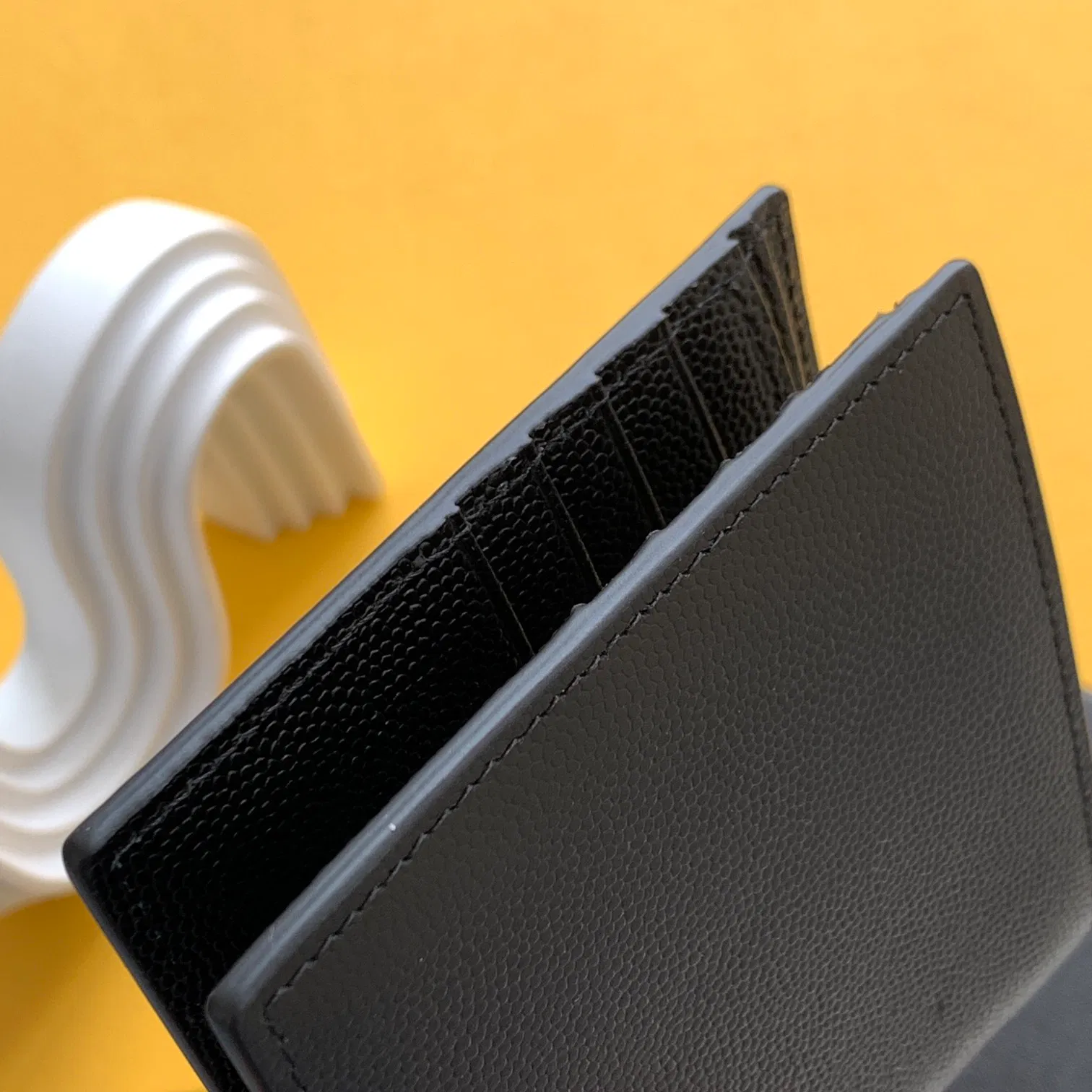 CASSANDRE EAST/WEST WALLET IN GRAIN DE POUDRE EMBOSSED LEATHER — image 4