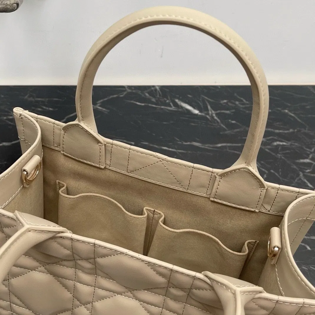 Dior Small Book Tote Bag with Strap in Beige — image 10