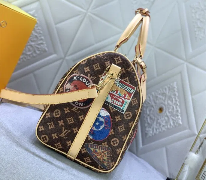 Louis Vuitton Flight Mode Monogram Canvas Keepall Bandouliere 45 Travel Bag — image 5
