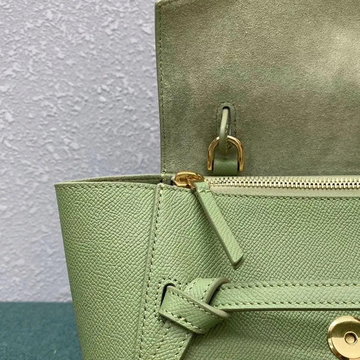 Celine Belt Nano Bag in Sage — image 5