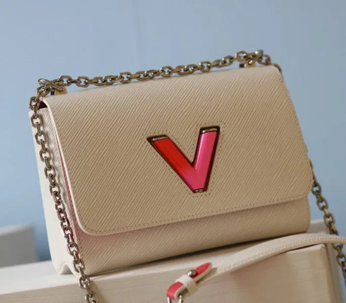 Louis Vuitton Epi Leather Twist MM Limited Edition Bag In Quartz White — image 3