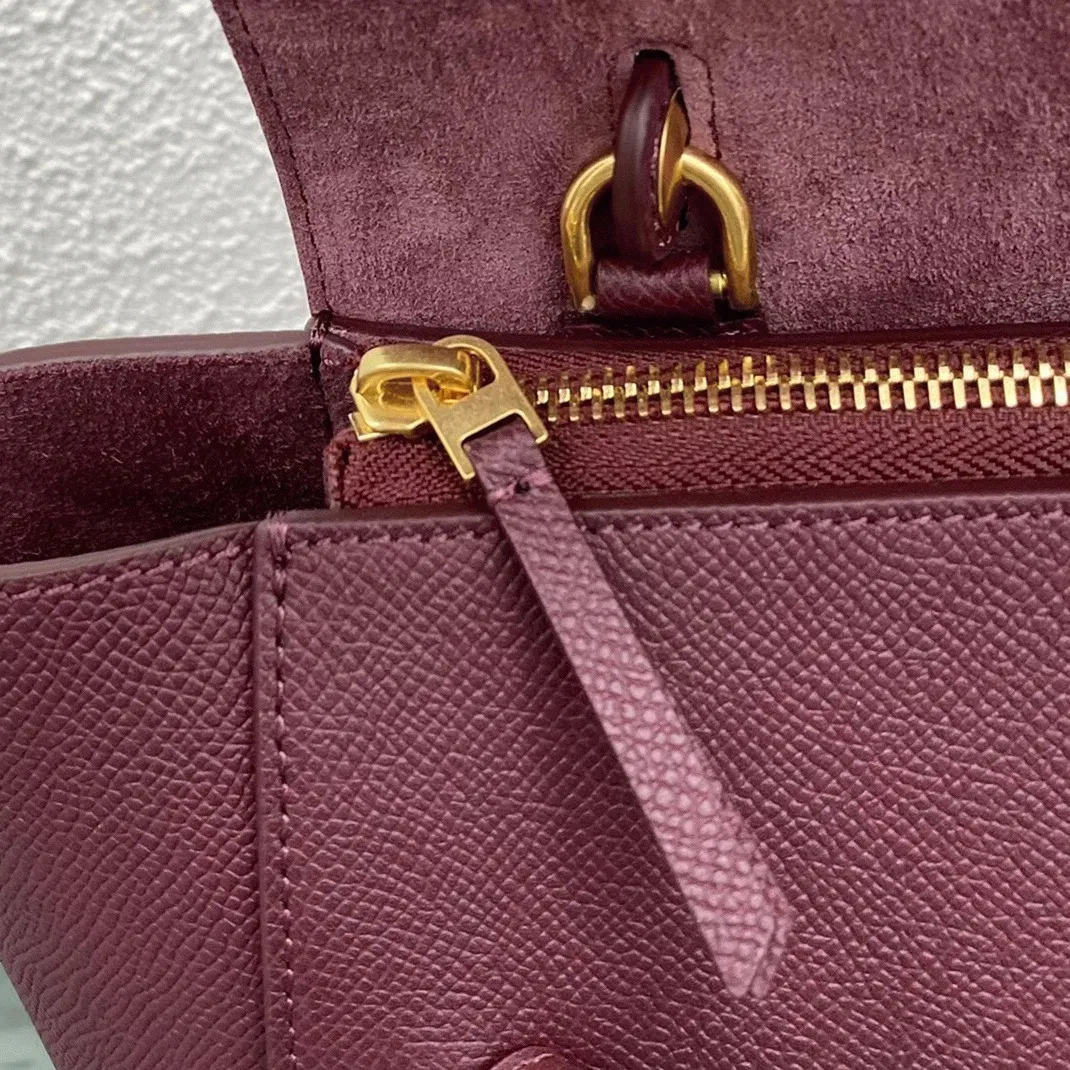 Celine Micro Belt Bag Knockoff in Bordeaux — image 9