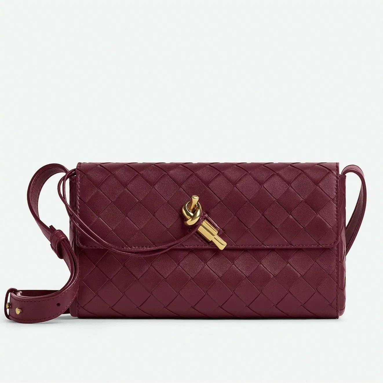 Bottega Veneta Mini Andiamo Cross-Body Bag Barolo