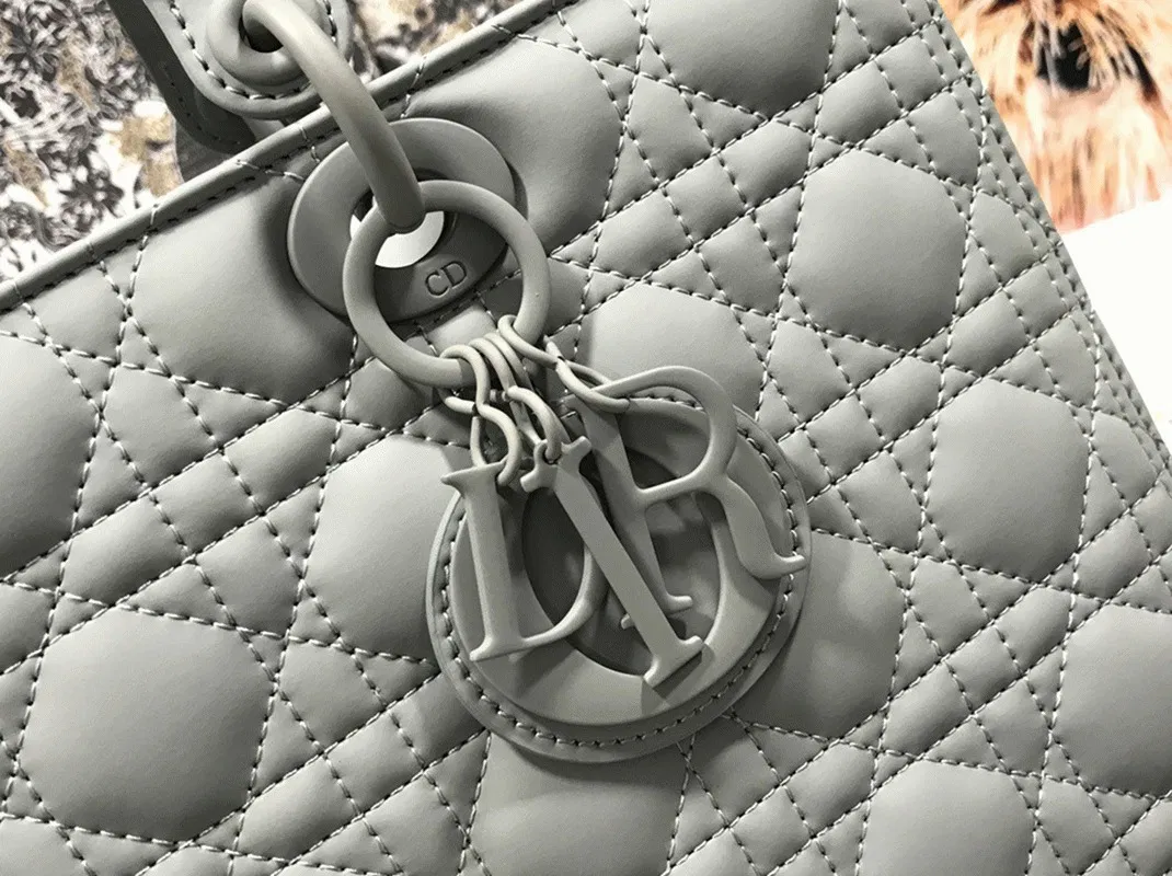 Dior Lady Dior Large Bag in Grey — image 7