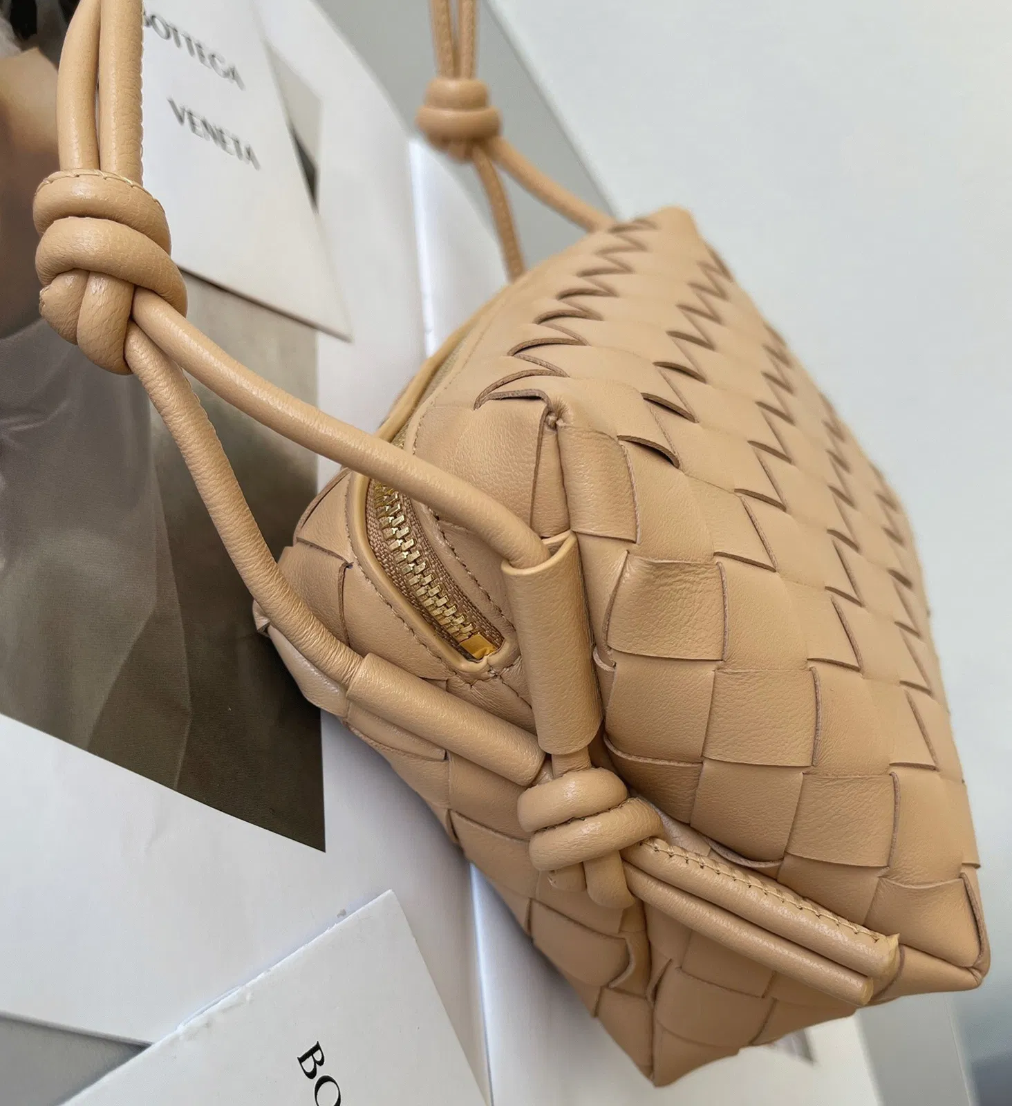 Bottega Veneta Loop Mini Bag Almond — image 8