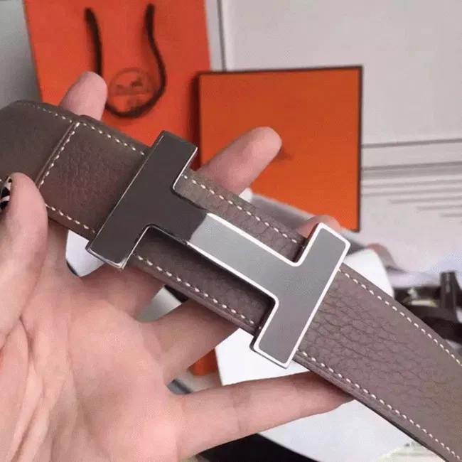 Hermes Kits belt in grey epsom with Constance buckle — image 3